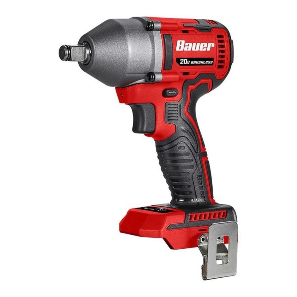 BAUER 20V Brushless Cordless, 1/2 in., 3-Speed Impact Wrench - Tool Only